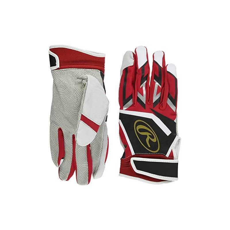 Rawlings Baseball Adult Ambidextrous Millenia Batting Gloves Genuine Leather EBG22S01