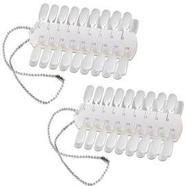 Jaasuee 2 Sets 72 Tips Double Layer Nail Color Display Card Nail Polish Practice Training Display Palette Paint Practice Color Chart Swatches