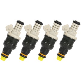 SCITOO Fuel Injectors Automotive Engine 1 Hole 4Pcs Replacement For Ford For Aerostar 1986-1997,For Ford For Bronco 1987-1992,For Ford For Bronco II 1986-1990,For Oldsmobile For Calais 1986