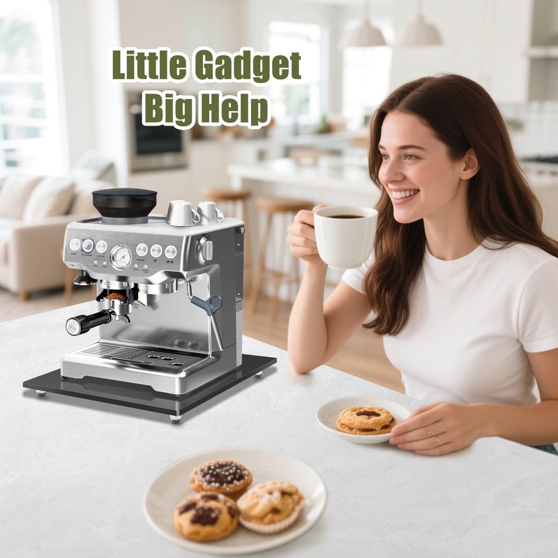 Appliance Slider for Kitchen Appliances,360° Rolling Sliding Tray for Coffee