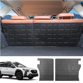 powoq Backrest Mat Compatible with 2020-2024 Subaru Outback Rear Seat Protector TPE All Season Protection Cargo Liner Replacement for 2020 2021 2022 2023 2024 Subaru Outback Accessories (Backrest Mat)