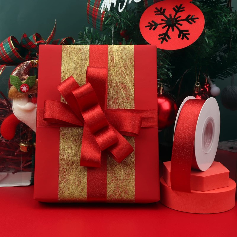 Valentines Ribbon Gift Box Decoration Ribbon Gift Wrapping, Shiny Metal