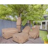 ULTCOVER Patio Fire Pit Table Cover Square 28 inch Outdoor