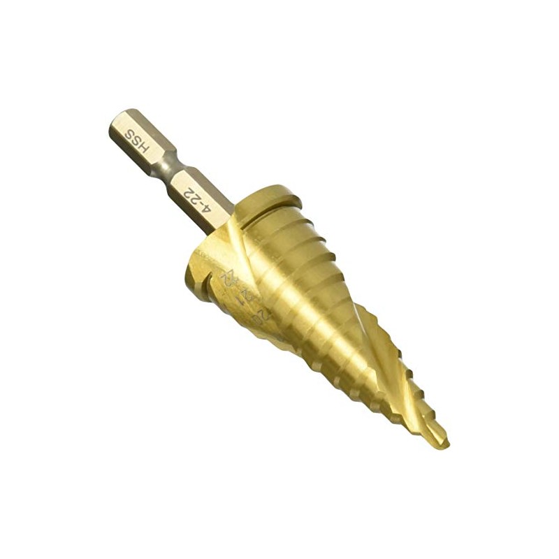 Takagi EARTH MAN Spiral Step Drill with Stopper, Titanium Coating,