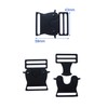 SICOLAS 2 pcs Heavy Duty Metal Climbing Adjustable Release Buckles,