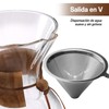 800ml Juego de Cafetera Pour Over, Cafetera de Vidrio con