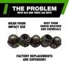 DPAccessories Black Lug Nuts | Compatible Replacement for Toyota-Scion |