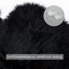 OKAYDA Natural Sheepskin Car Seat Cover Fluffy Square seat Cushion