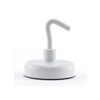Master Magnetics 07291 White Magnet Hook 2 Count