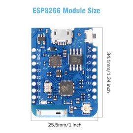 ESP8266 Pro with External Antenna Binghe ESP8266 Pro NodeMcu WiFi Development Board with 4 MB External Antenna Connector Based ESP8266 Series Antenna ESP8266 CP2104 WiFi (Antenna 32MBIT = 4MB)