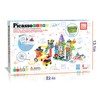 PicassoTiles 700 piece Marble Run Magnetic Tiles and Brick Combo