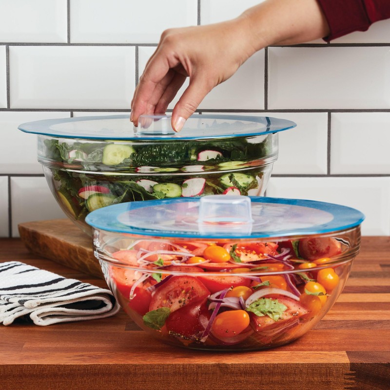 Rachael Ray Tools and Gadgets Silicone Suction Lid Set, 2