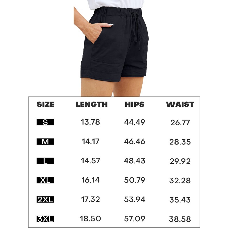 Pantalones cortos de ajuste holgado con cordón y cintura elástica