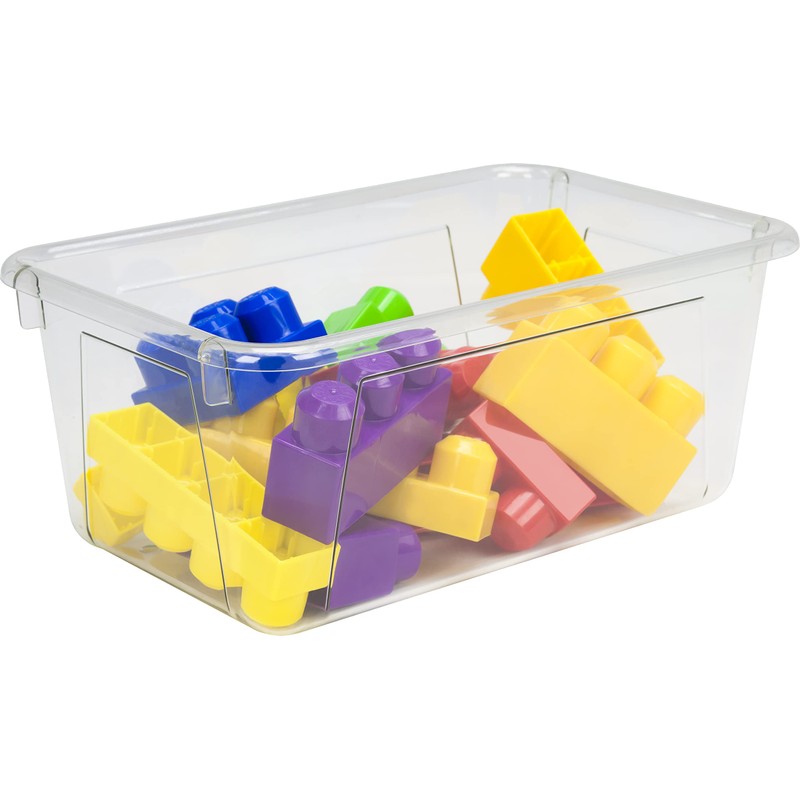 Storex Small Cubby Bins – Plastic Storage Containers for Classroom,