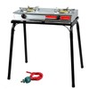 XtremepowerUS 25,516 BTU Double Burner Stove Stand Outdoor Propane Range