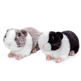 ZHONGXIN MADE Mallard Duck Plush Stuffed Animals - Realistic 13” Green Mallard Duck Doll, Cute Real Plushie Toy Home Decoration, Unique Plush Gift Collection for Kids (Black and Grey Hamsters)