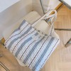 MSGHER Floral Quilted Tote Bag with Zipper Lightweight Reusable for