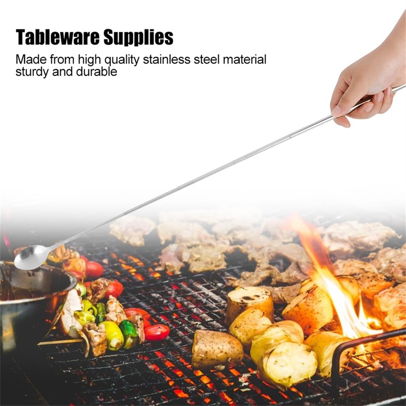 HAOHIZE Mixing Spoon, Cooking Spoon 62 cm Long Extendable Spoon