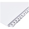 Q-Connect 1-50 Index Multi-Punched Reinforced Board Clear Tab A4 White