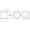 cyclingcolors 1 x clamping bushing DIN 1498 clamping sleeve clamping