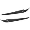 Pair Left Right Headlight Eyebrow Car Light Eyelids Carbon Fiber