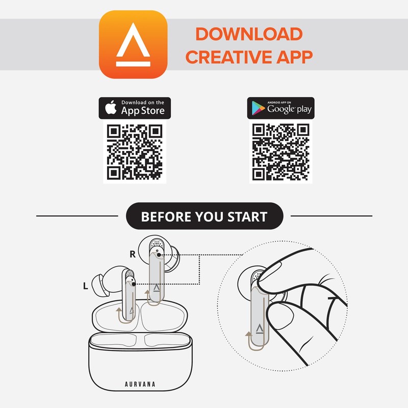 Creative - Aurvana Ace 2 True Wireless in-Ears, Black