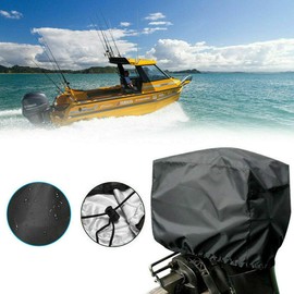 Boat Motor Outboard Engine Cover, Yacht Engine Protector Cover, Waterproof and Suntan Hood Cover for Boat, Ship, Yacht, Dinghy, Marine