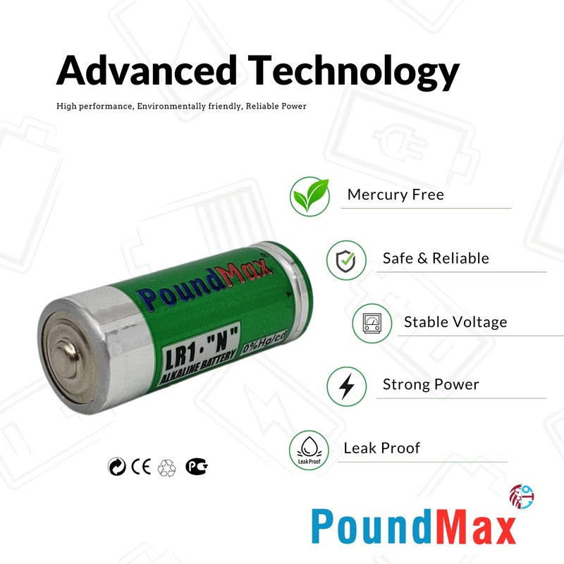 PoundMax 5 X 910A LR1 N Type MN9100 1.5V Alkaline