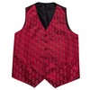 Barry.Wang Men's Christmas Vest Tie Set Suit Holiday Business Dress