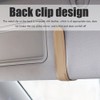 Sunglass Holder for Car Visor Magnet Leather Car Sunglasses Holder