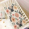 Crib Sheets Pug Dog Flowers Stretchy Portable Sheets for Baby