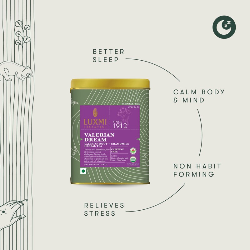 Luxmi Estates - Valerian Dream - Organic Valerian Root Tea