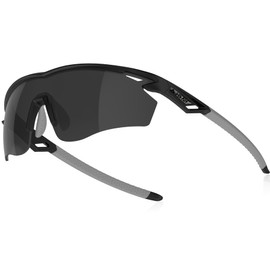 AJBAY Polarized Sports Sunglasses for Men Women,Running Fishing Baseball Sunglasses, Black, Unisex