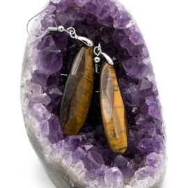 Stud Earrings Made of Natural Stone | Handmade | French Colour |, Stone