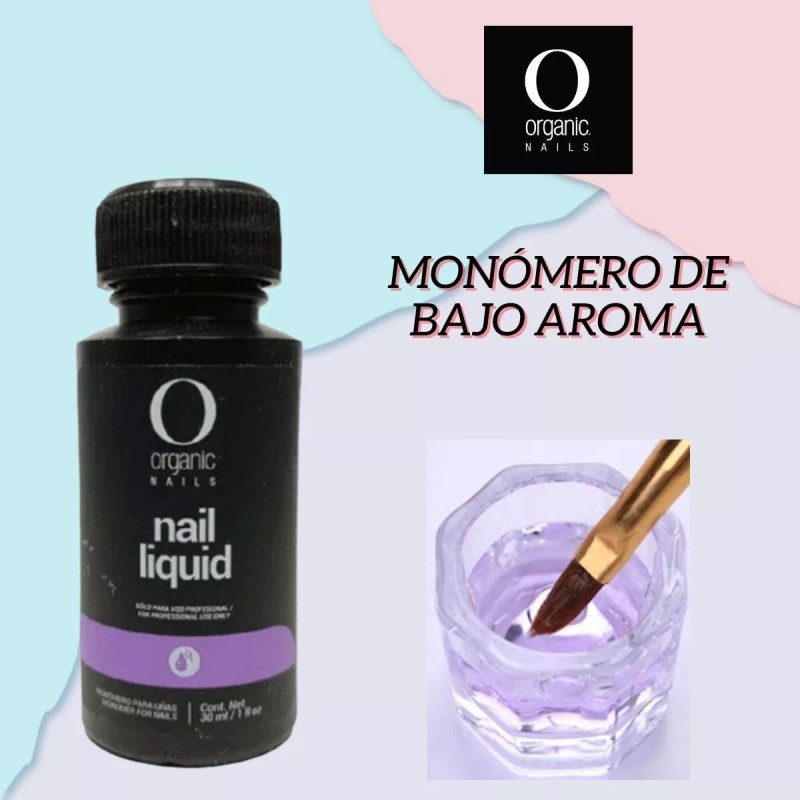 Organic Nails Monómero Para Uñas Acrílico 30ml