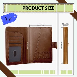 ASTIMESA PU Leather Passport Holder, Waterproof Passport Cover with Card Slots, Cute Passport Wallet Protector for Travel Women Men Document Gifts (Brown)