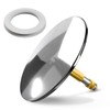 Minismus 72 mm Universal Chrome Bath Plug - Drain Plug