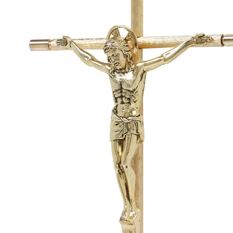 Jorvina Cruces/Cristo No.16 Dorado con Aureola