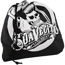 Suavecito Capa de aseo para barba, color negro, reutilizable, fácil de limpiar y almacenar