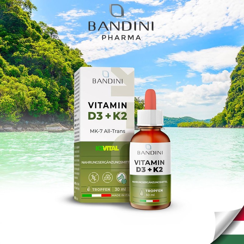 Bandini® Vitamin D3 + K2 Tropfen | Original K2VITAL® 99,7+%