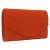 Best World 4 Yu Wocharm Womens V Shape Suede Clutch