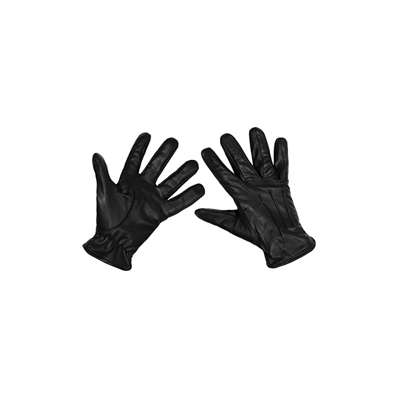 Max Fuchs Leather Gloves Black Cut Resisting Kevlar InLays S