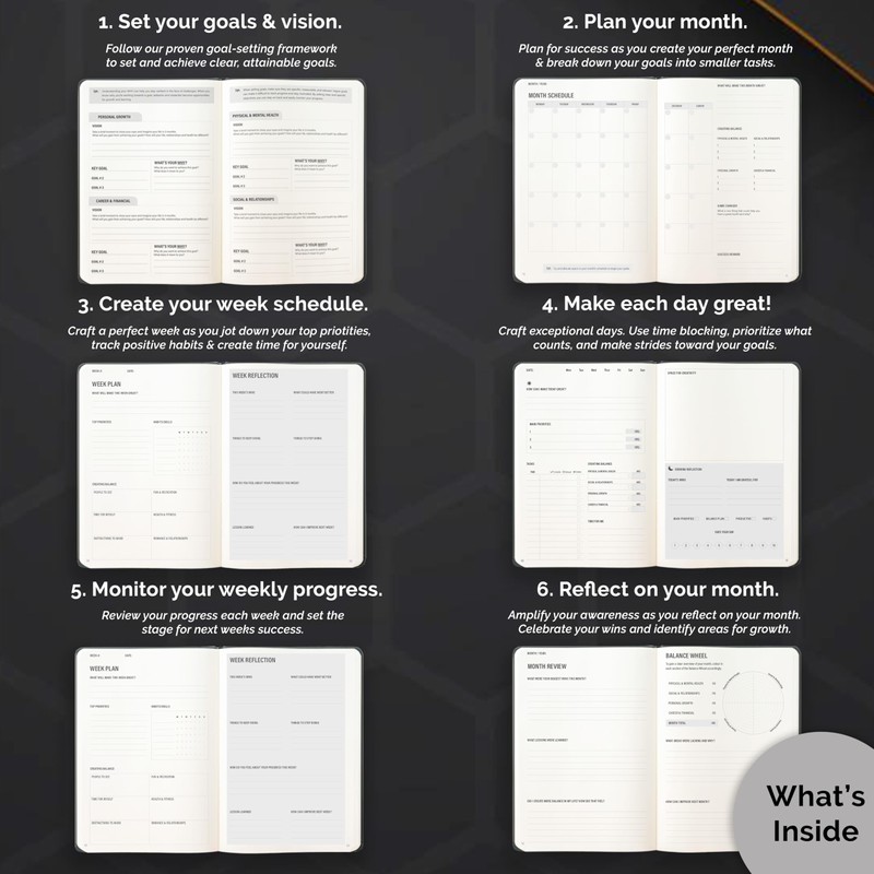 Daily Focus Planner for a Balanced Life - Productivity Planner