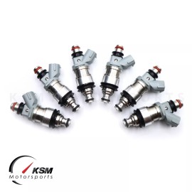 KSM Motorsports 6 x FUEL INJECTORS FOR 95-98 TOYOTA TACOMA 4RUNNER T100 3.4L V6 OEM 23250-62030