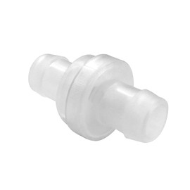 BesNPT 1/2" Barb Hose Inline Check Valve Ozone Resistance PVDF Plastic One-Way Non-return Prevent Water Backflow for Fuel Oil Water Air (Pack of 6)
