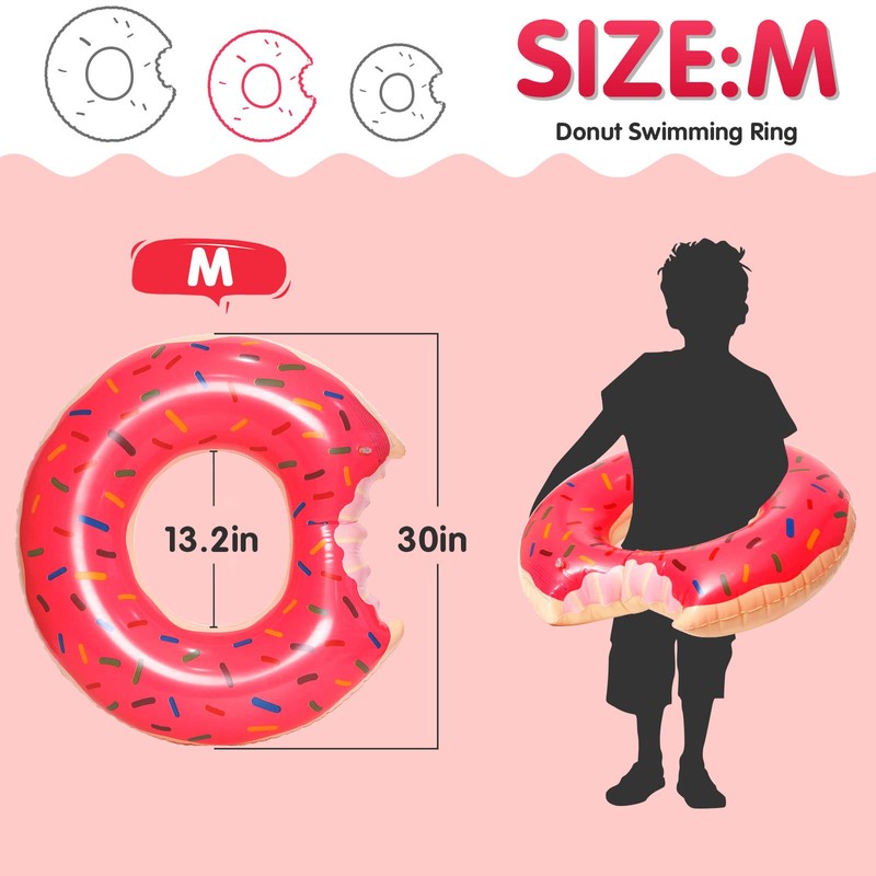 DMAR Donut Pool Floats Donut Tube Pool Doughnut Pool Float
