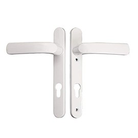 PVC Door Handles White Black PVC Door Handle for External Doors External Door Handle 92PZ Sprung Double Glazing Set Pack of 1 Pair