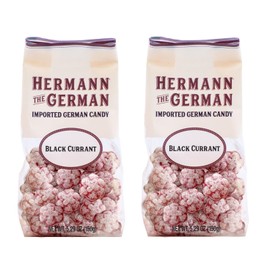 Hermann the German Hard Candy - Imported - Pack of 2 (Black Currant), 1 Count (Pack of 2)