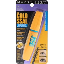 Maybelline Volum' Express Colossal Waterproof Mascara Makeup, Volumizing, Glam Black, 1 Count