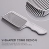 2PCS Barber Gradient Positioning Combs, Ergonomic Barber Fade Combs Professional